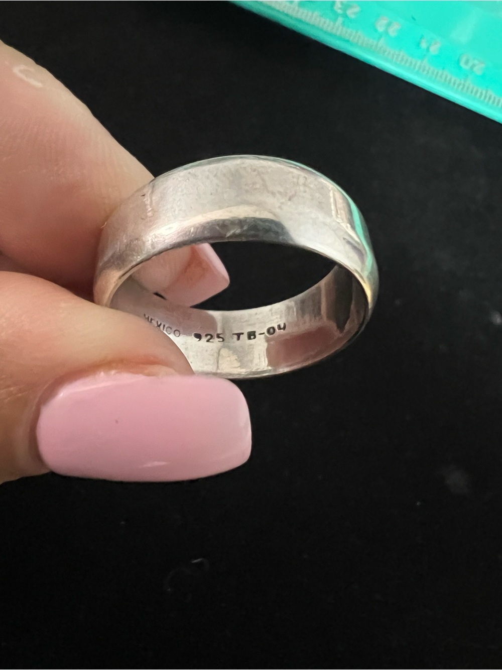 TAXCO 925 STERLING SILVER WIDE BAND SIZE 11.